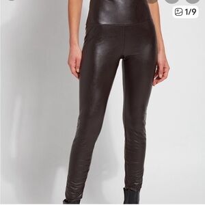 Lysse "Next-to-New" Brown Vegan Leather Leggings